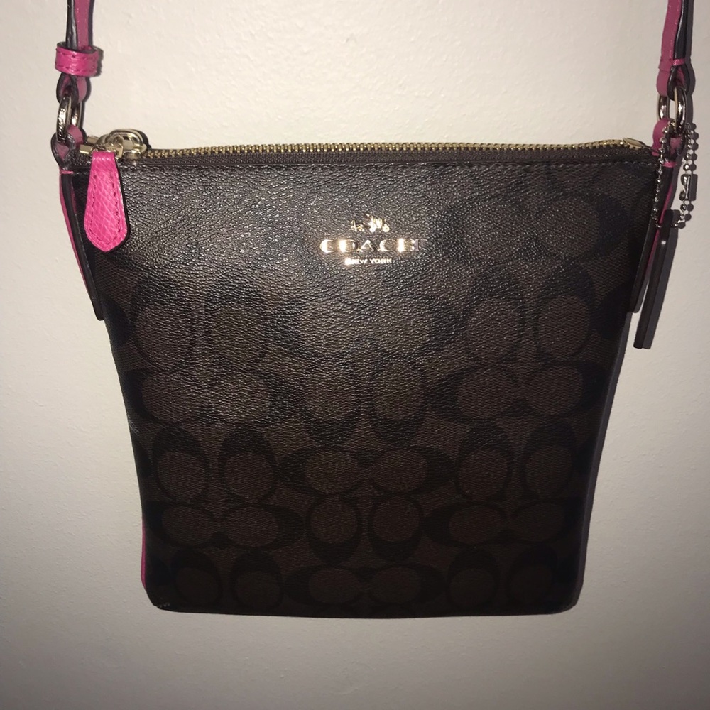 Coach Brown and Black Crossbody purse